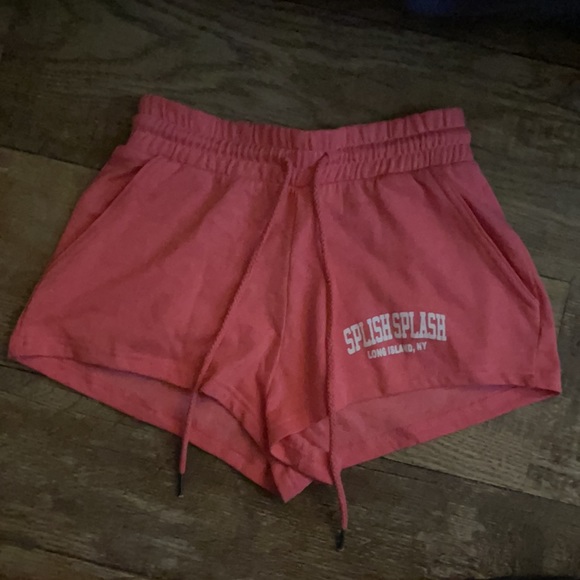New Without Tags, LAGACI Splish Splash Hot Pink Comfy Mini Shorts - Picture 4 of 16
